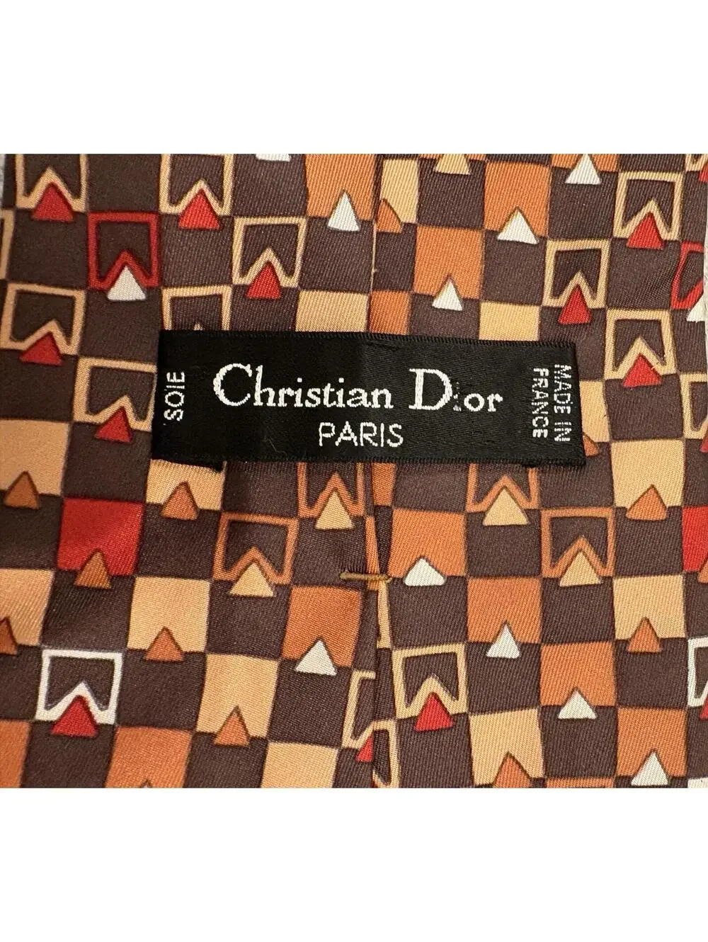 VTG Christian Dior Tie 100% Silk Gorgeous 55” x 4” France